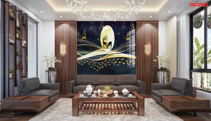 Tranh PVC Phủ Gương Cao Cấp Mã 863895