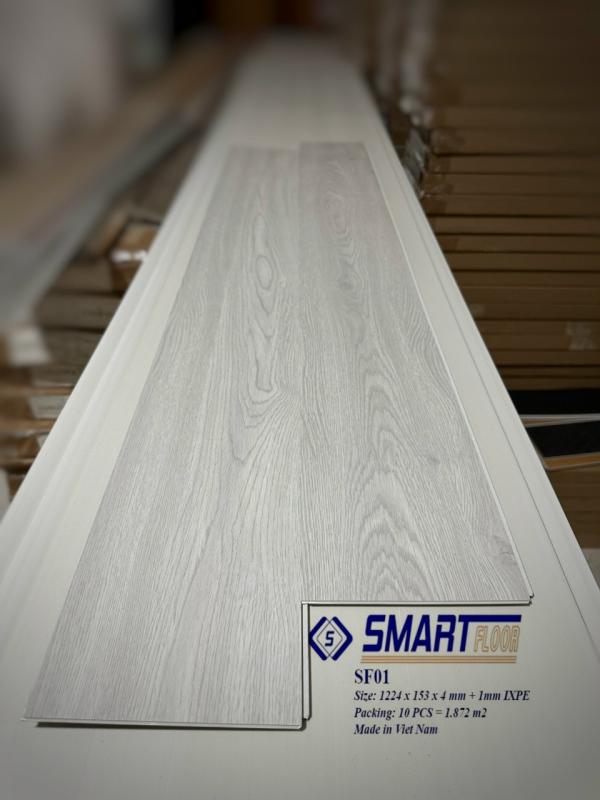 Sàn Nhựa Vẫn Gỗ Săn Lót Cao Su 5.5mm