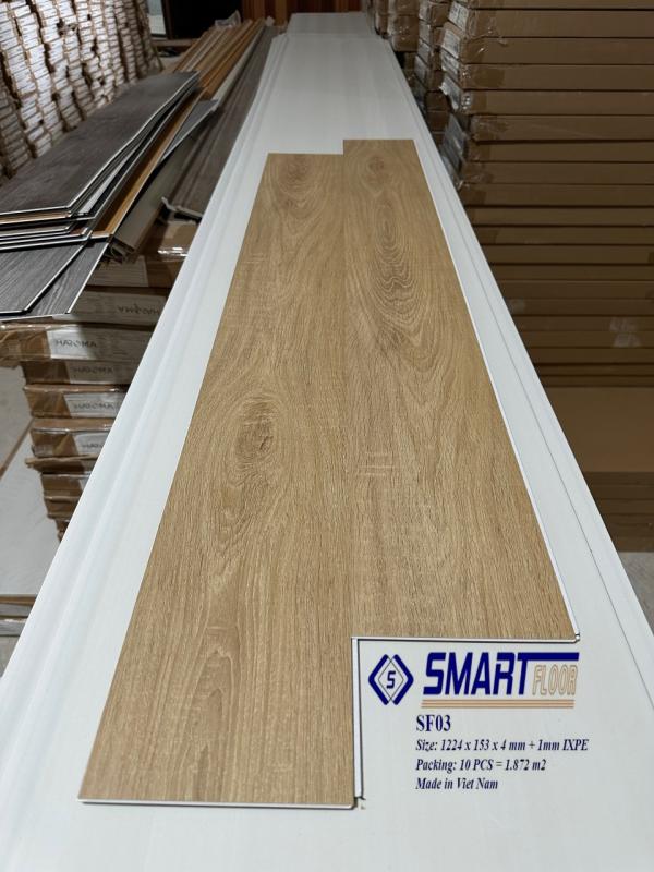 Sàn Nhựa Vẫn Gỗ Săn Lót Cao Su 5.5mm