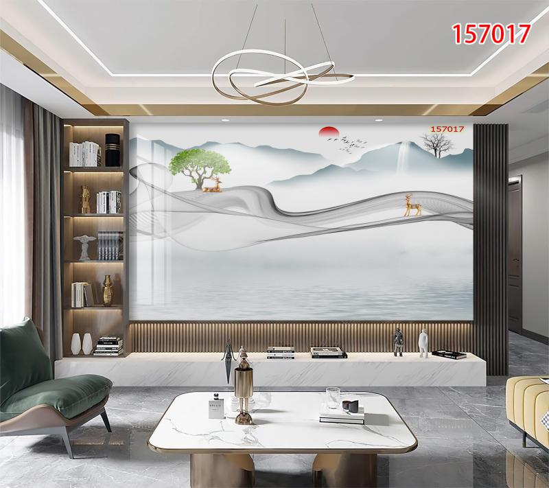 Tranh PVC Phủ Gương Cao Cấp 