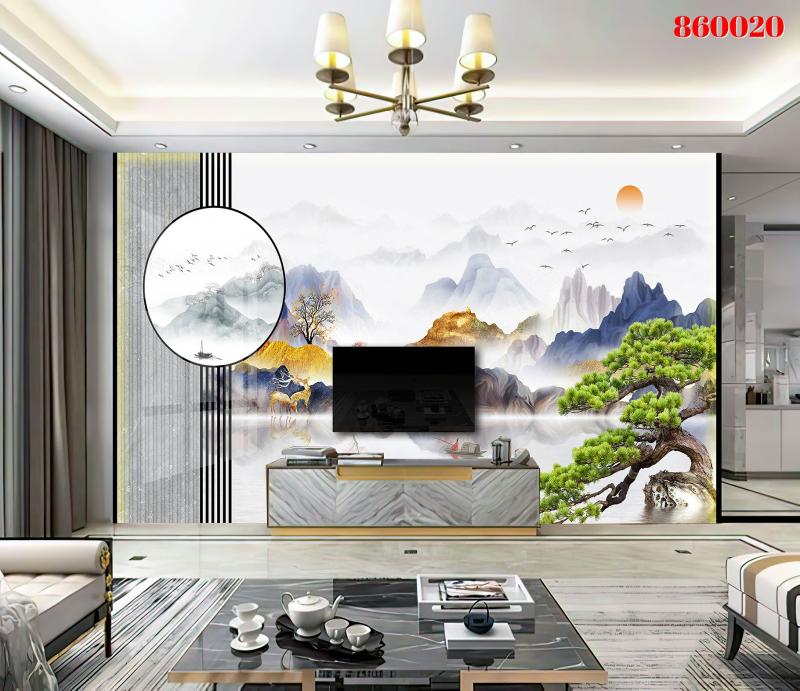 Tranh PVC Phủ Gương Cao Cấp 