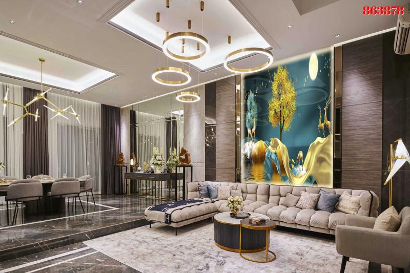 Tranh PVC Phủ Gương Cao Cấp Mã 863878